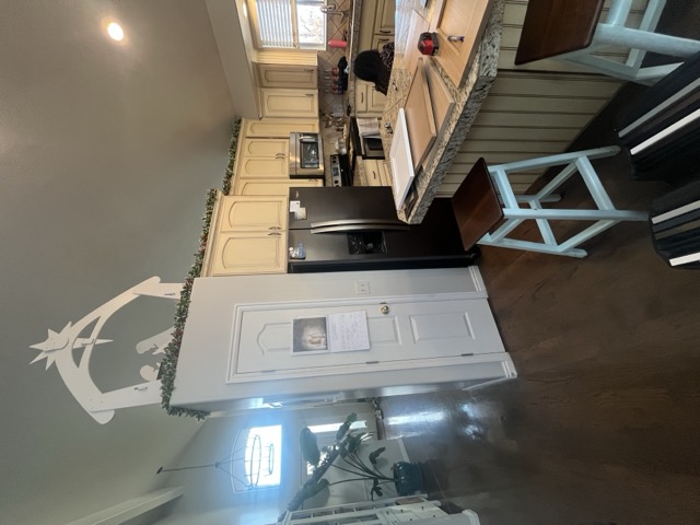 Custom kitchen project with pull-out storage